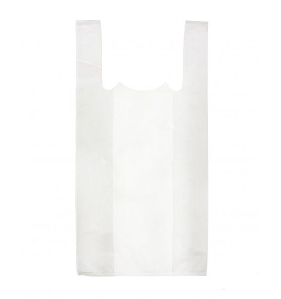 Bolsa 30x40 Asa Camiseta Blanca Reutilizable 70%