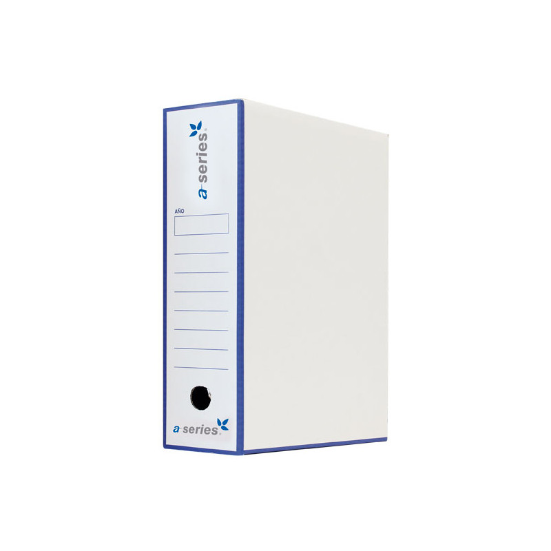 Caja archivo definitivo A-Series Cartón Folio Blanco 255 x 355 x 100 mm (Pack 50 und)