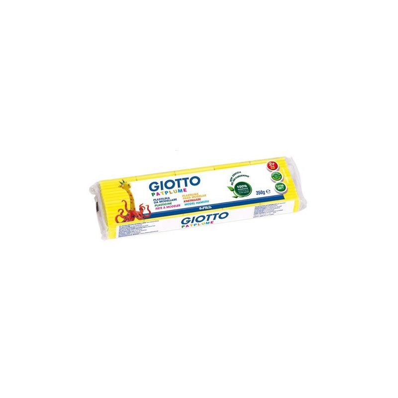Plastilina monocolor Giotto Patplume 350g Amarillo
